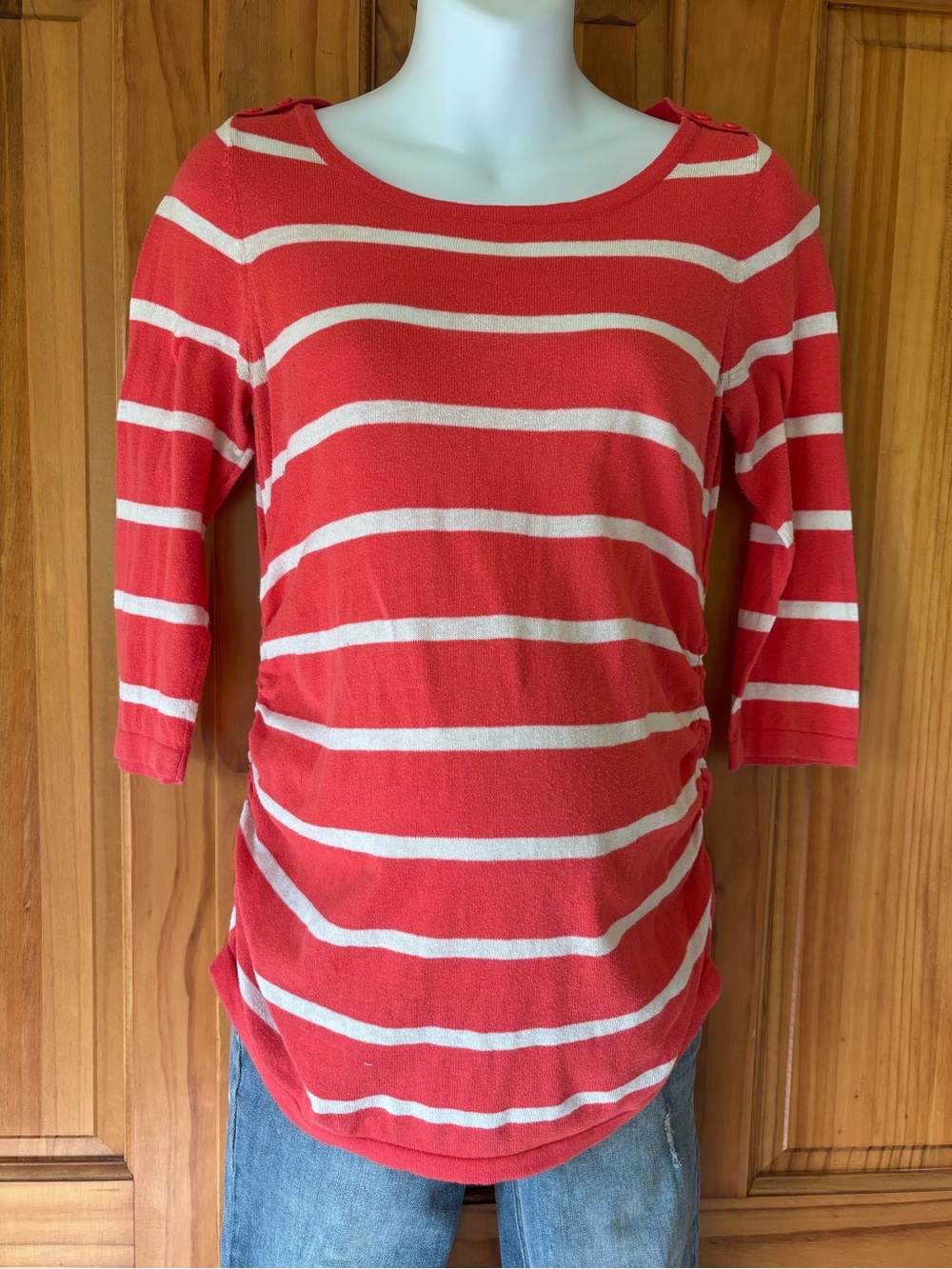 Maternity lightweight cotton sweater